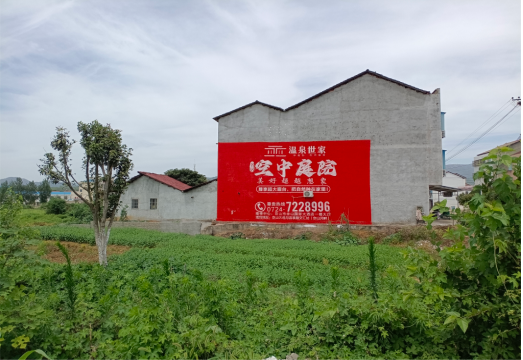  黑水做墙体广告的意义